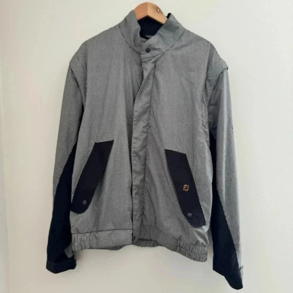 Dryjoys by Footjoy Convertible Jacket to Vest Golf Houndstooth L - Picture 1 of 11